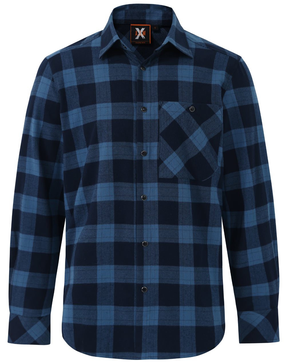 Winning Spirit Unisex Classic Flannel Plaid LS Shirt (WT11)