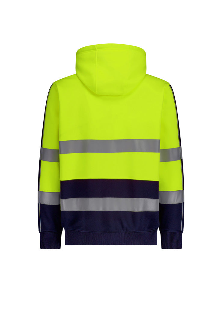 Syzmik Unisex Hi Vis Full Zip Stretch Taped Hoodie (ZT486)