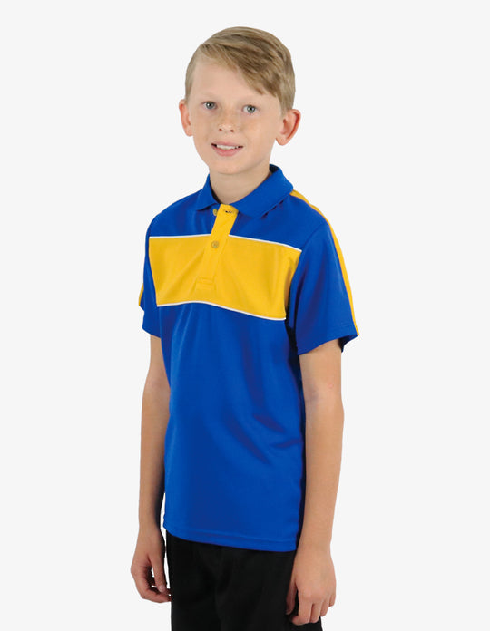 Be Seen Kids Polo With Contrast Shoulder (BSP2012K)