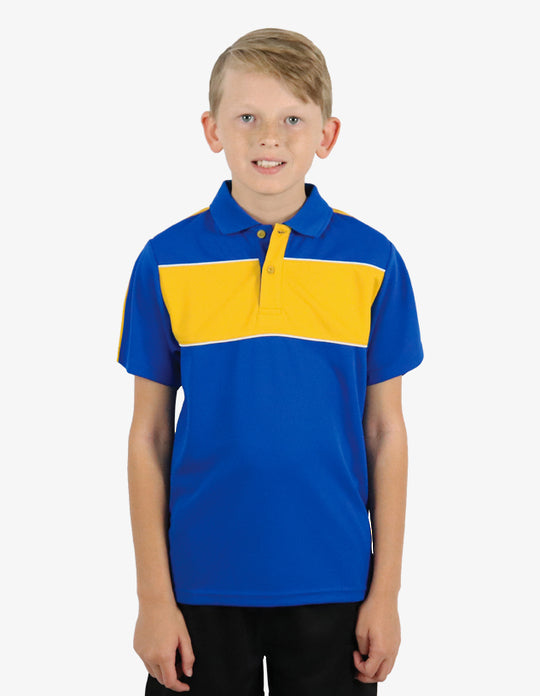 Be Seen Kids Polo With Contrast Shoulder (BSP2012K)
