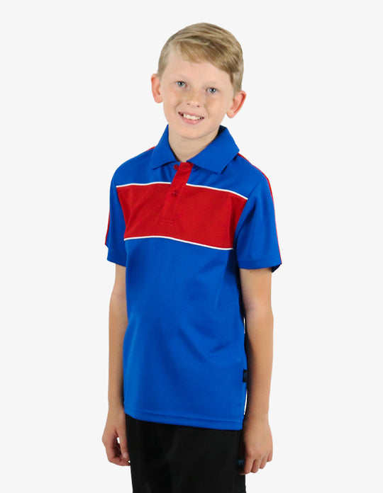 Be Seen Kids Polo With Contrast Shoulder (BSP2012K)