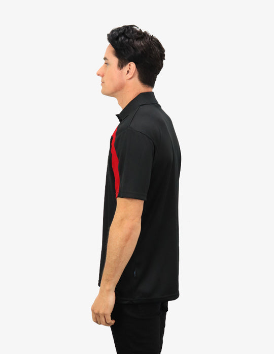 Be Seen Adults Polo Shirt With Contrast Side And Shoulder Panel (BSP2014)