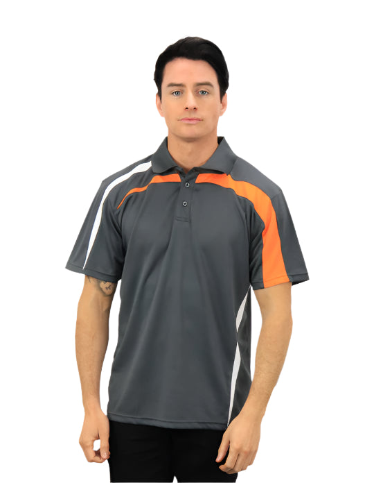 Be Seen Adults Polo Shirt With Contrast Side And Shoulder Panel (BSP2014)