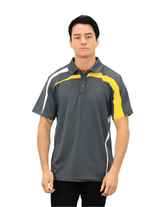 Be Seen Adults Polo Shirt With Contrast Side And Shoulder Panel (BSP2014)