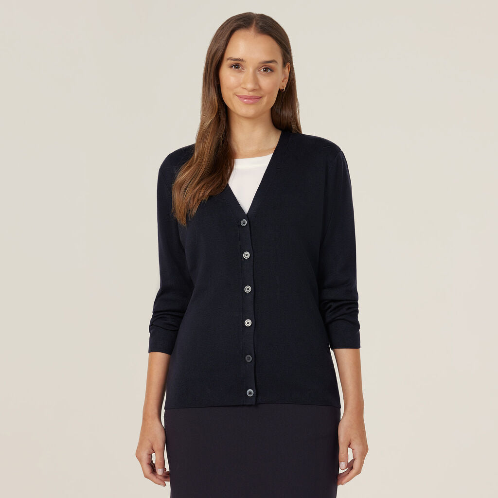 NNT Uniforms Acrylic Button Front Cardigan (CAT5BR)