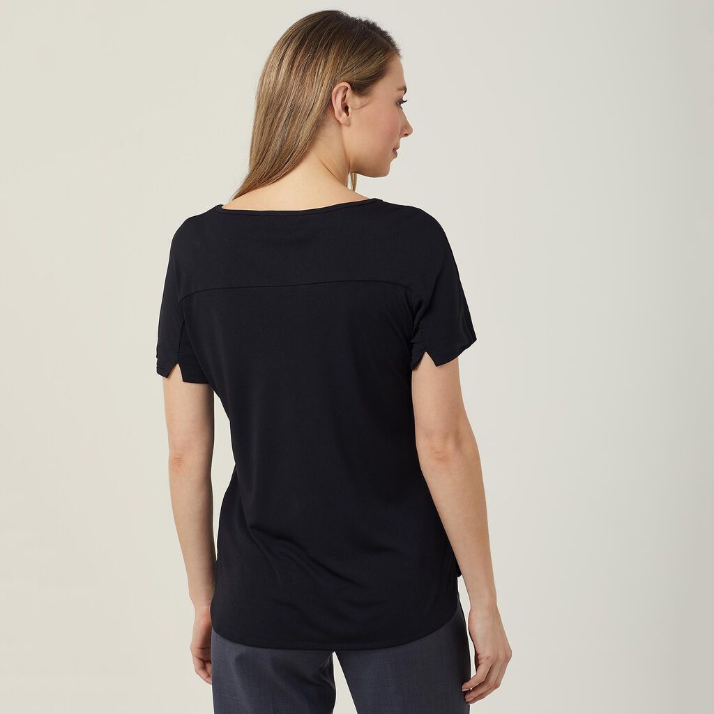 NNT Uniforms Matt Jersey Boat Neck Short Sleeve Top(CATUHN)