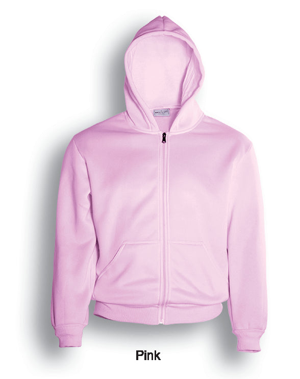 Bocini Zip Through Fleece Hoodie 1st (10 Colour)-(CJ1062)