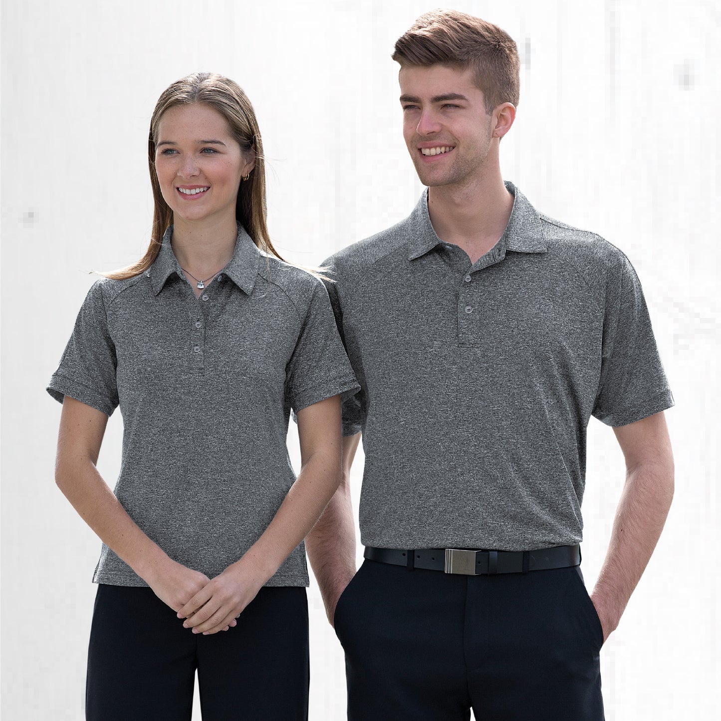 Gear For Life Dri Gear Men's Melange Polo (DGMLP)