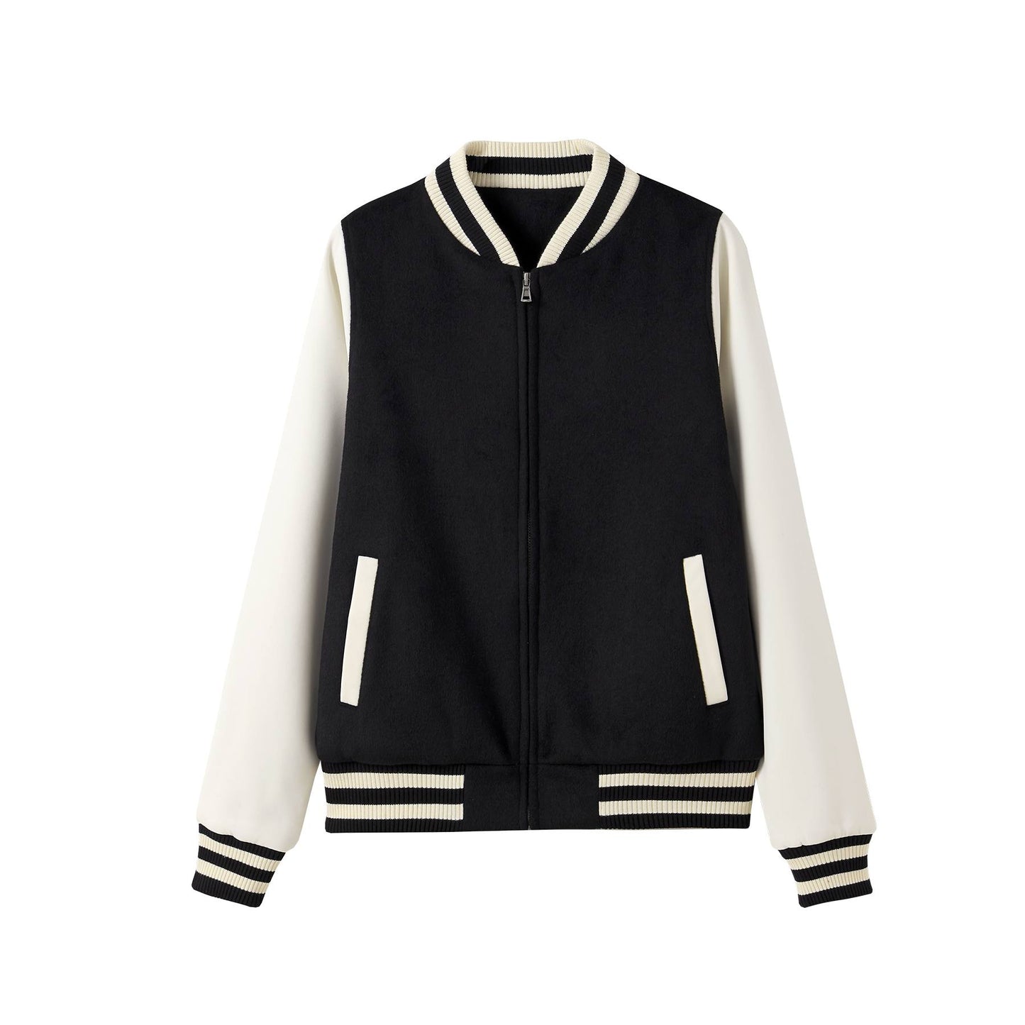 Ramo 500gsm Women's/Junior Wool Blend Soft Shell Varsity Jacket-(F372UN)