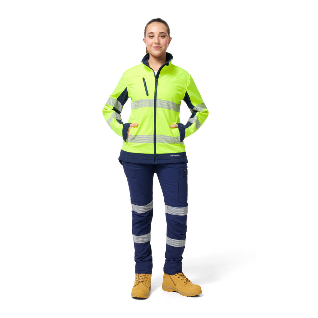 King Gee Women's Originals Softshell Segmented Tape Jacket (K45000)