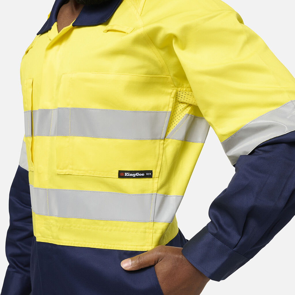 King Gee Originals Vented Spliced Hi-Vis Overall (K51006)