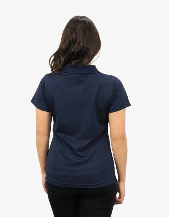 Be Seen Ladies Plain Polo Shirt With Herringbone Tape At Neck (The Piranha)