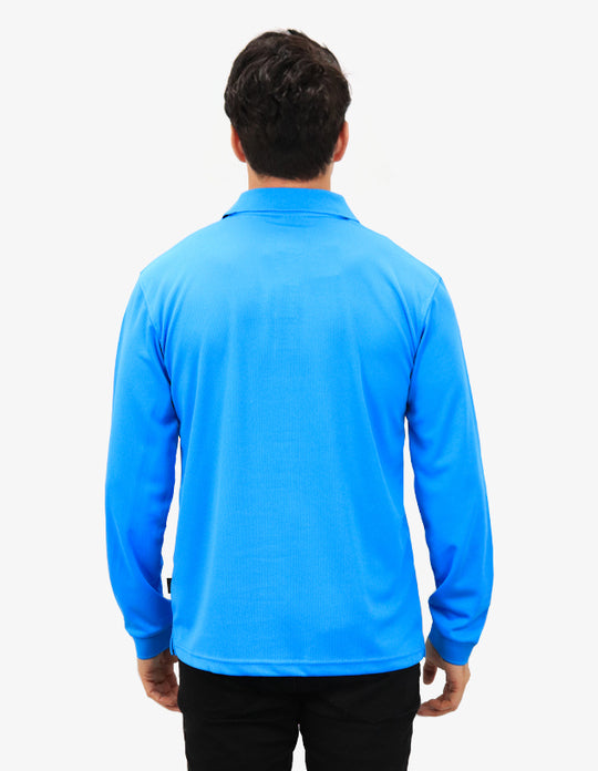 Be Seen Men's Plain Polo Shirt Long Sleeve (The Falcon)