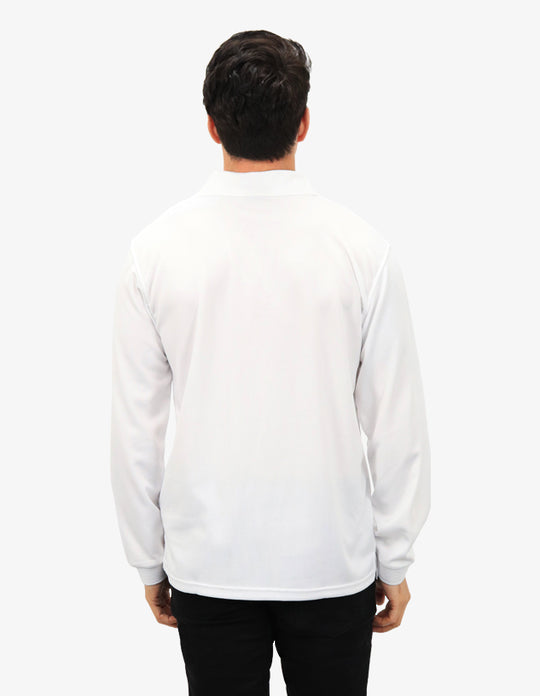 Be Seen Men's Plain Polo Shirt Long Sleeve (The Falcon)