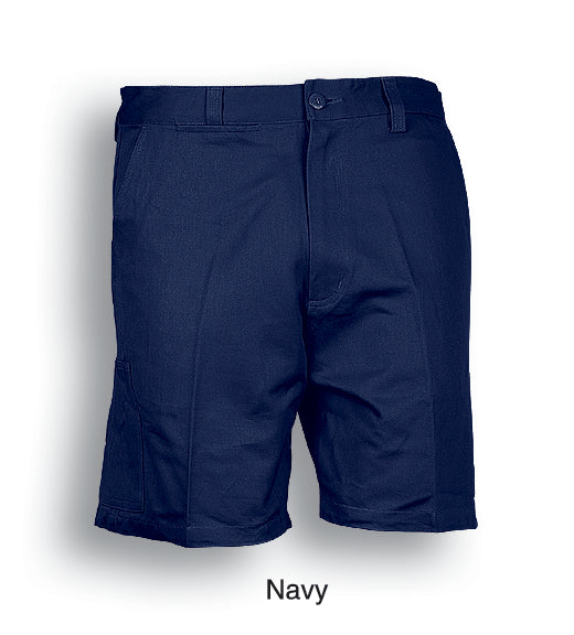 Bocini Cotton Drill Work Shorts-(WK614)