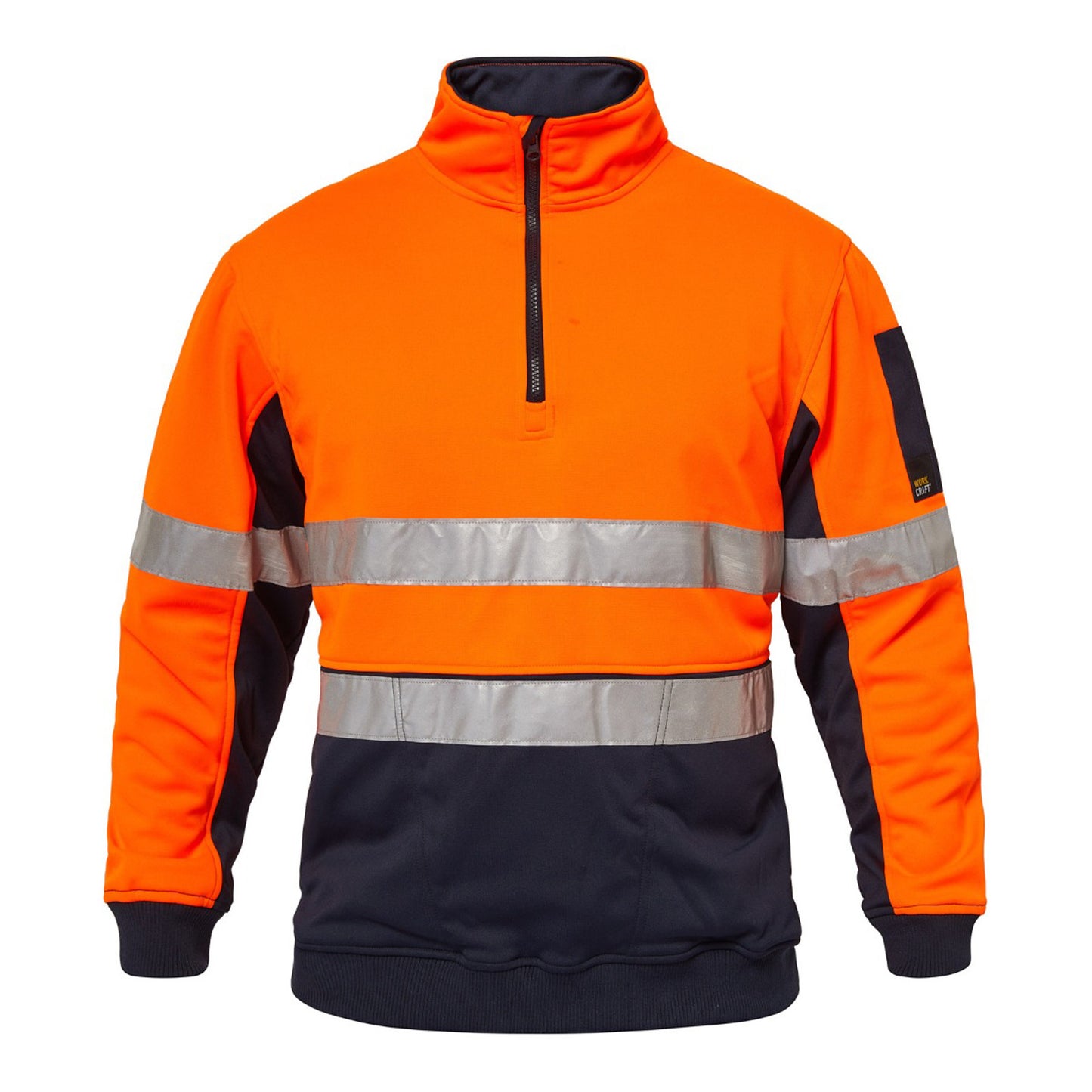 Workcraft Hivis Half Zip Pullover-tape (WT8013)