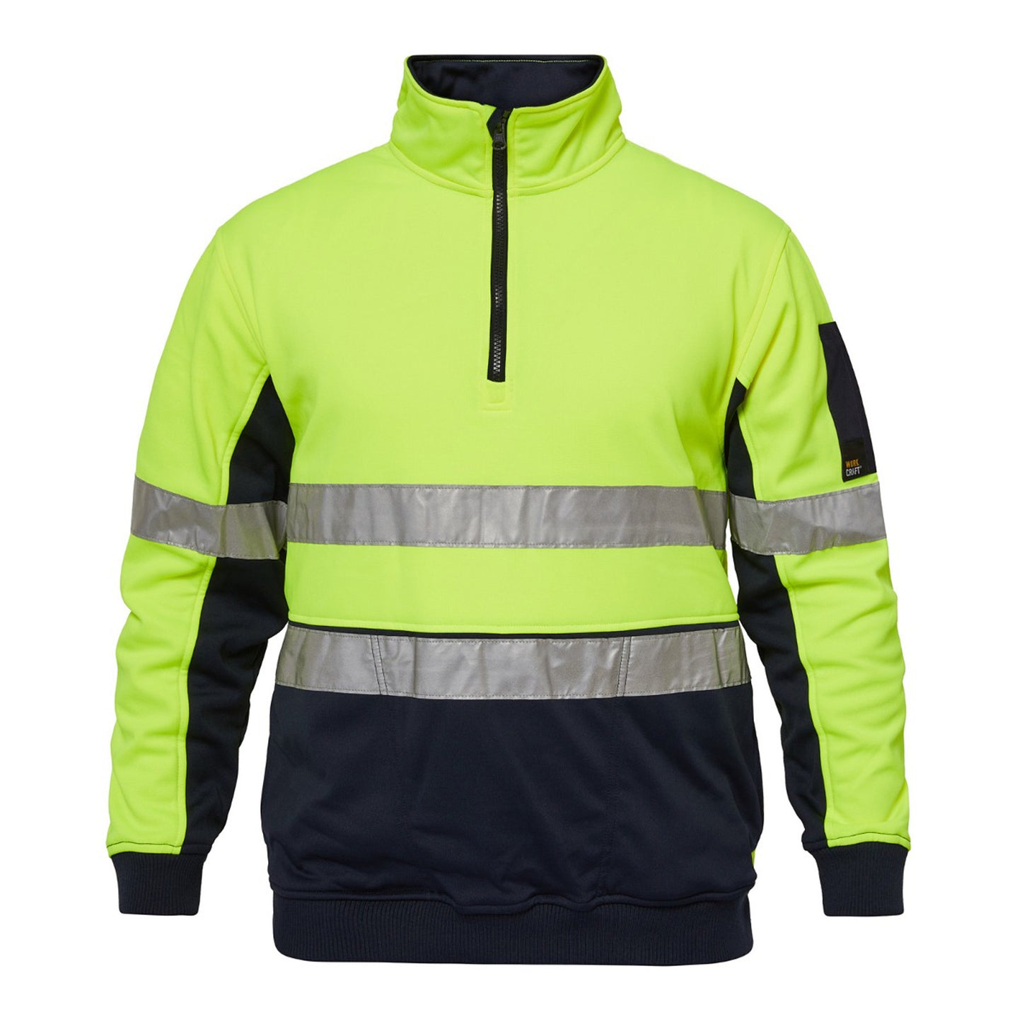 Workcraft Hivis Half Zip Pullover-tape (WT8013)