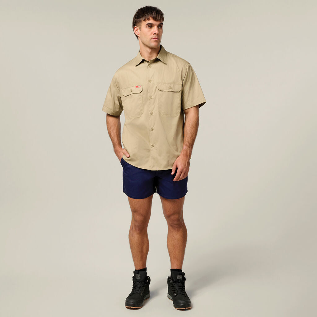 Hard Yakka Relaxed Fit Cotton Drill Short With Belt Loops (Y05350)