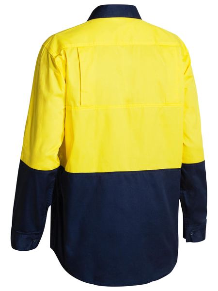 Bisley Hi Vis Cool Lightweight Drill Shirt - Long Sleeve (BS6895)