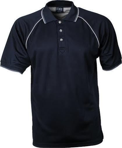 Stencil-Stencil Original Cool Dry Polo-Navy/White/Beige / XS-Uniform Wholesalers - 6