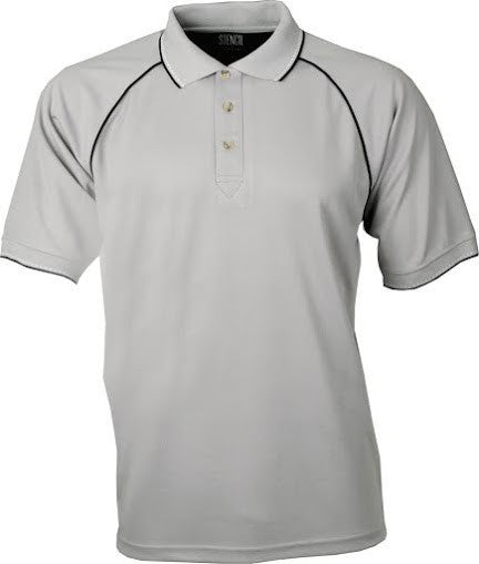 Stencil-Stencil Original Cool Dry Polo-Silver Grey/Navy/White / XS-Uniform Wholesalers - 2