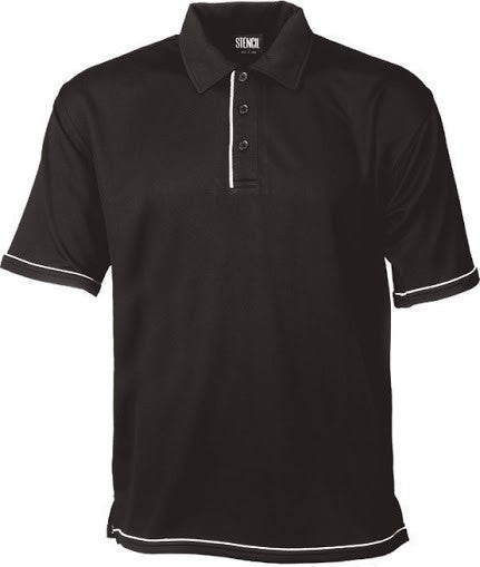 Stencil-Stencil Men's Cool Dry Polo-Black/White / S-Uniform Wholesalers - 8