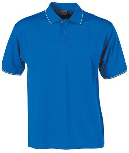 Stencil-Stencil Men's Lightweight C/D Polo-Royal Blue/White/Navy / S-Uniform Wholesalers - 4