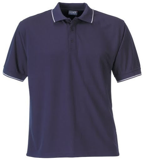 Stencil-Stencil Men's Lightweight C/D Polo-Navy/White/Beige / S-Uniform Wholesalers - 5