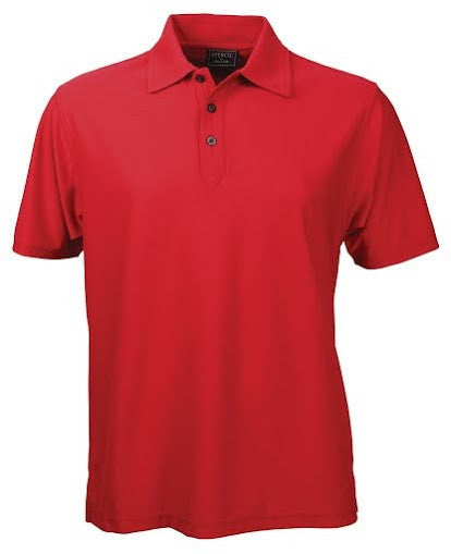 Stencil-Stencil Men's Solar-Lite Polo-Red / S-Uniform Wholesalers - 3