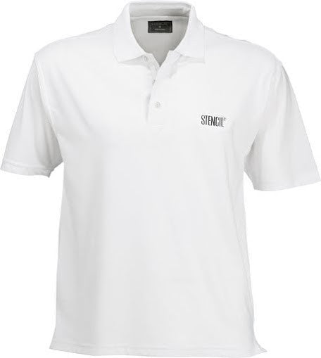 Stencil-Stencil Men's Solar-Lite Polo-White / S-Uniform Wholesalers - 1