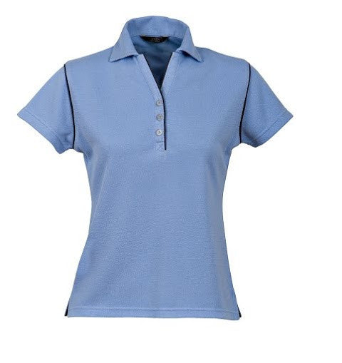 Stencil-Stencil Ladies' Bio-Weave Polo-Ocean Blue/Navy / 8-Uniform Wholesalers - 6