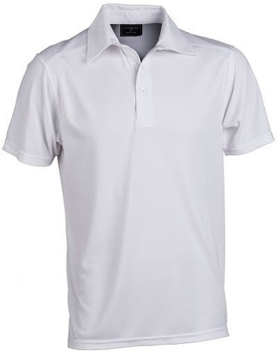 Stencil-Stencil Men's Glacier Polo-White / S-Uniform Wholesalers - 1