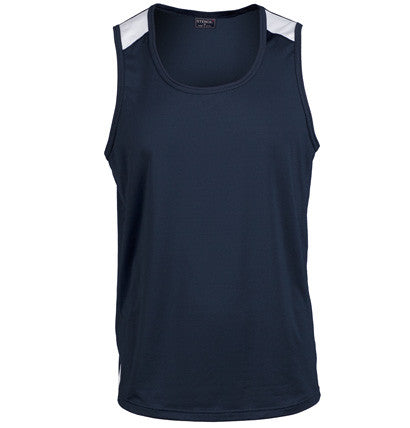 Stencil-Stencil Men's Team Singlet-Navy/White / S-Uniform Wholesalers - 5