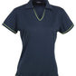 Stencil-Stencil Ladies' Cool Dry Polo 2nd (4 Colour)-Navy/Bomini Blue / 8-Uniform Wholesalers - 4