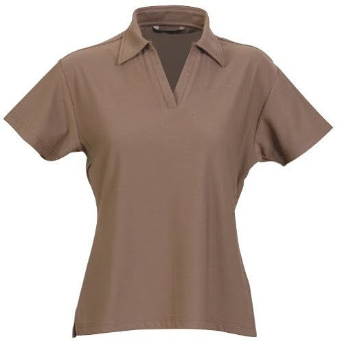 Stencil-Stencil Ladies' Solar-Lite Polo-Chocolate / 8-Uniform Wholesalers - 6
