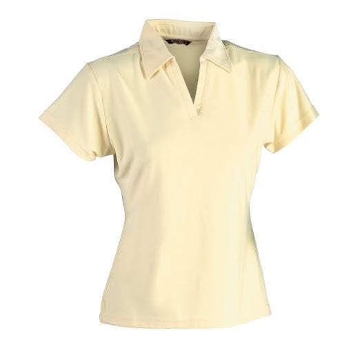 Stencil-Stencil Ladies' Solar-Lite Polo-Powder Yellow / 8-Uniform Wholesalers - 3