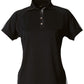 Stencil-Stencil Ladies' Team Polo-Black/Silver / 8-Uniform Wholesalers - 6
