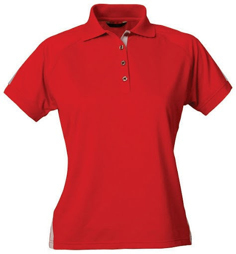 Stencil-Stencil Ladies' Team Polo-Red/Silver / 8-Uniform Wholesalers - 3