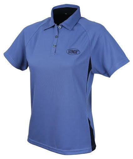 Stencil-Stencil Ladies' Arctic Polo-Dusty Blue/Navy / 8-Uniform Wholesalers - 3