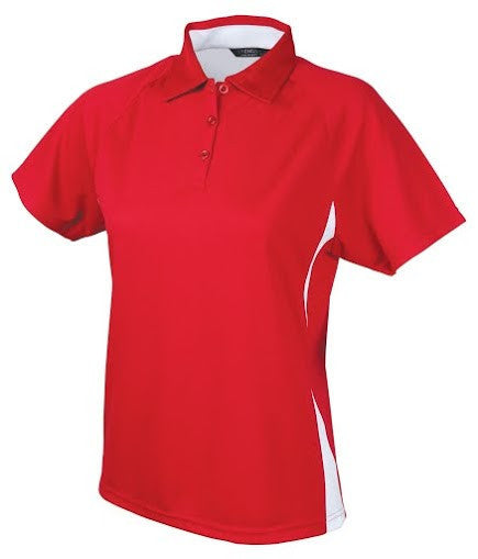 Stencil-Stencil Ladies' Arctic Polo-Red/White / 8-Uniform Wholesalers - 5