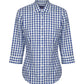 Gloweave Ladies  Royal Oxford Gingham 3/4 Sleeve Shirt (1710WL)