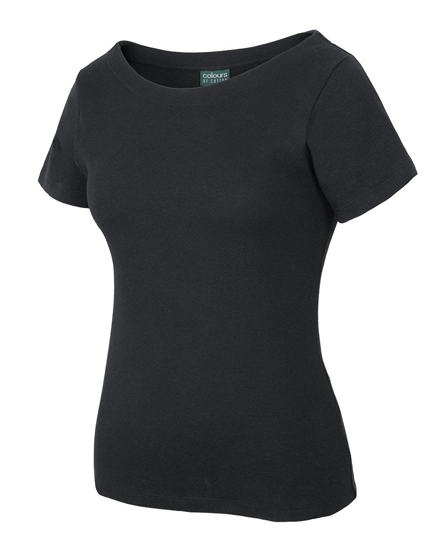 JBs Wear C of C Ladies S/S Boat Neck Tee (1BTS)