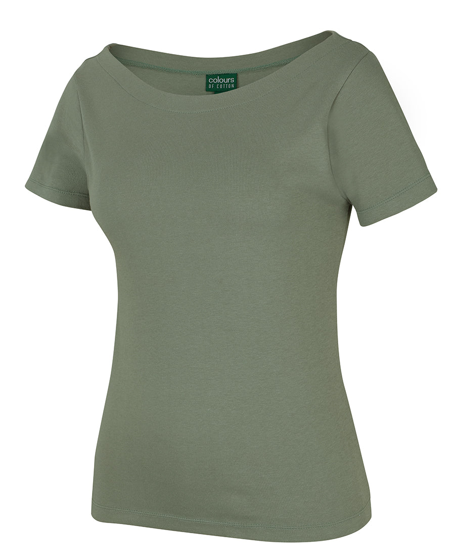 JBs Wear C of C Ladies S/S Boat Neck Tee (1BTS)