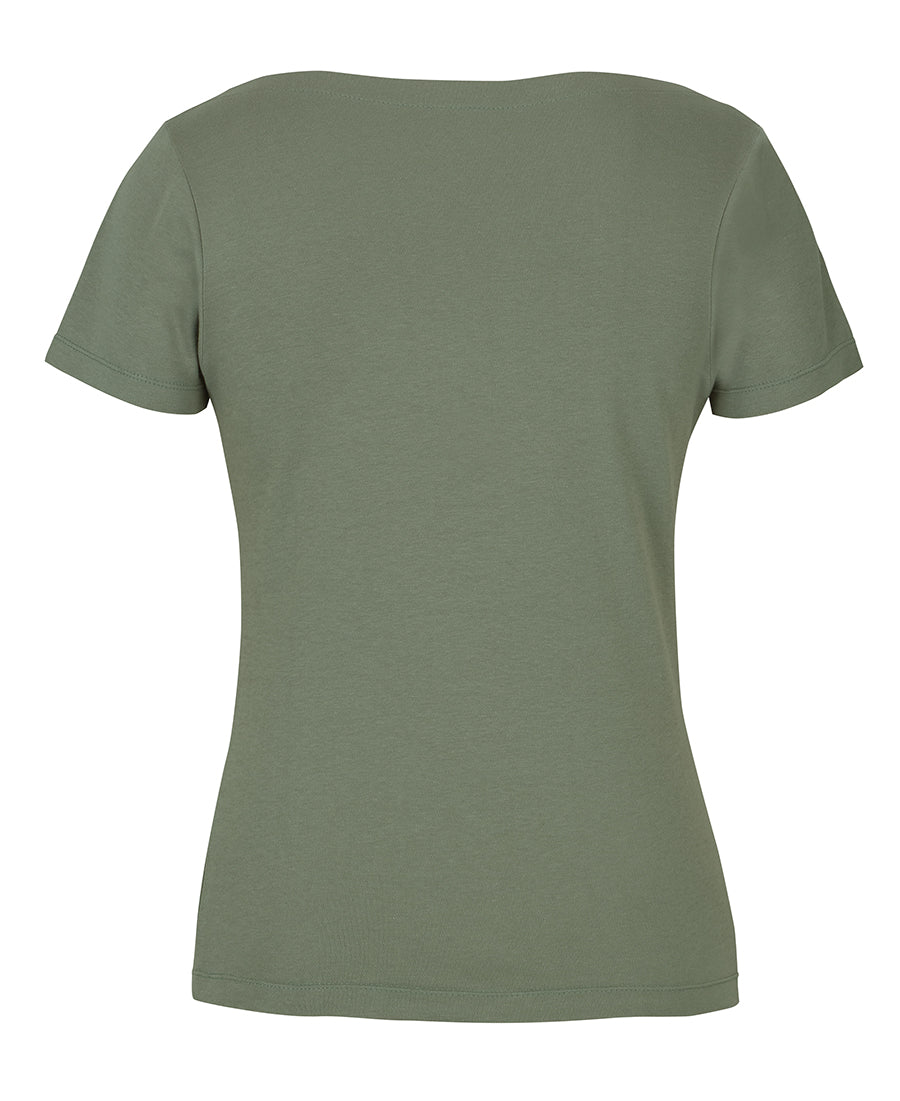 JBs Wear C of C Ladies S/S Boat Neck Tee (1BTS)