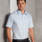 Winning Spirit Men's Self Stripe Short Sleeve Shirt (M7100S)