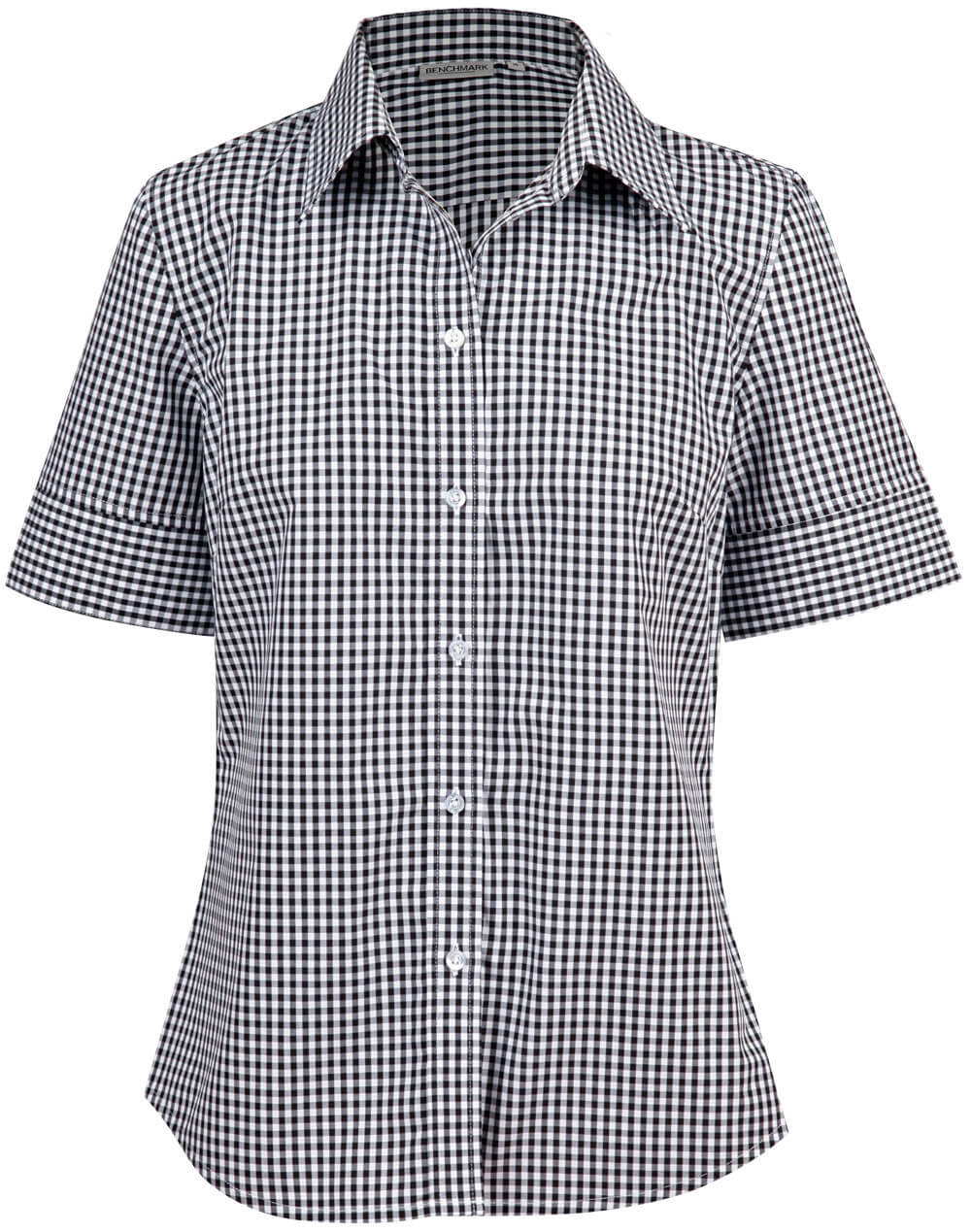 Winning Spirit Ladie's Gingham Check Short Sleeve Shirt (M8300S)