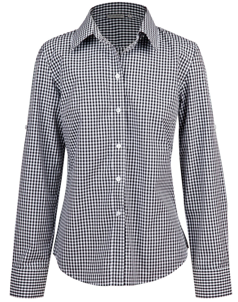 Winning Spirit Ladie's Gingham Check Long Sleeve Shirt (M8300L)