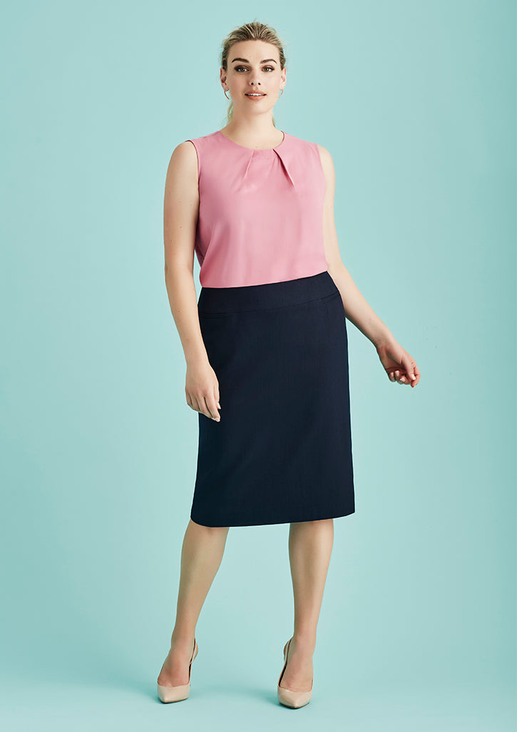 Biz Corporates Womens Cool Stretch Relaxed Fit Lined Skirt (20111)