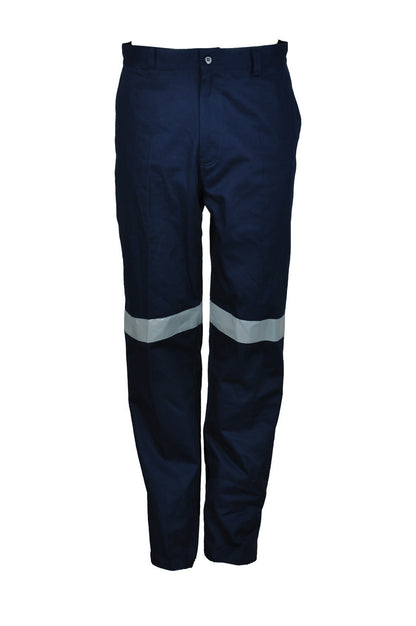 Bocini Cotton Drill Work Pants with Reflective Tape-(WK1234)