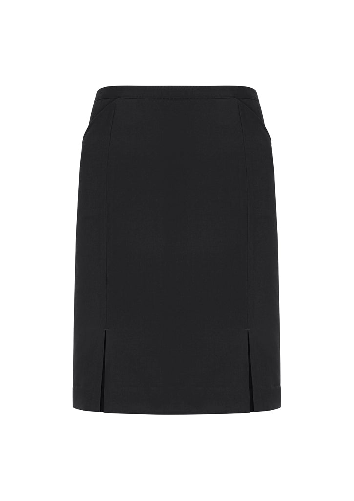 Biz Corporate Womens Front Pleat Detail Straight Skirt (20720)